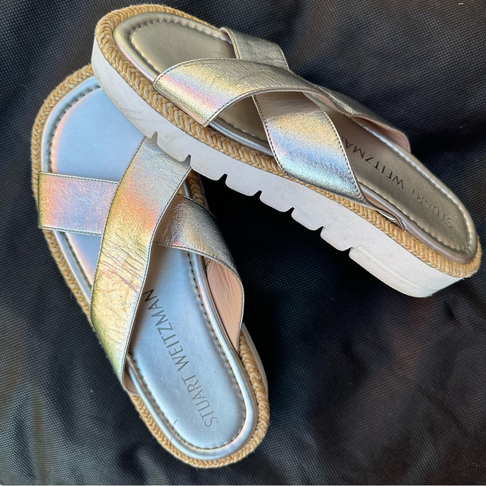 Stuart Weitzman Iridescent Sandals